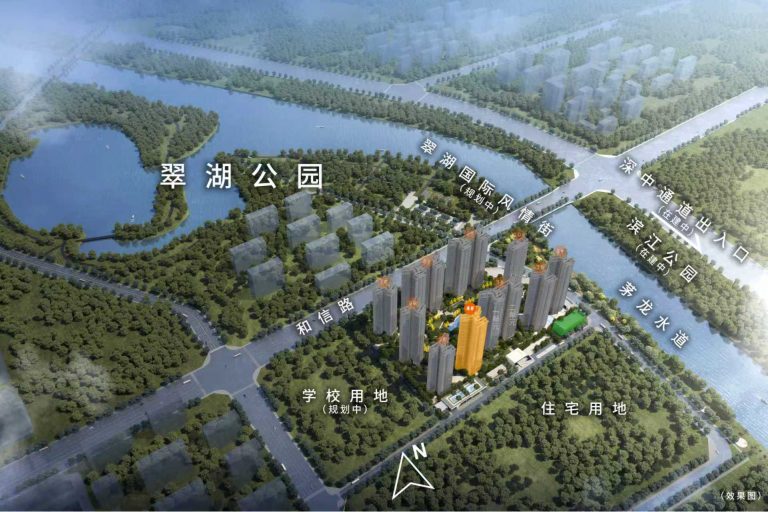 09-鸟瞰图-9栋分布+8号楼王